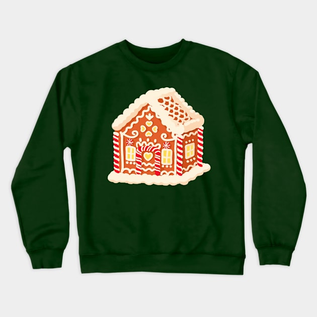 Gingerbread House - Christmasm Cookies - ticker Crewneck Sweatshirt by NOSSIKKO